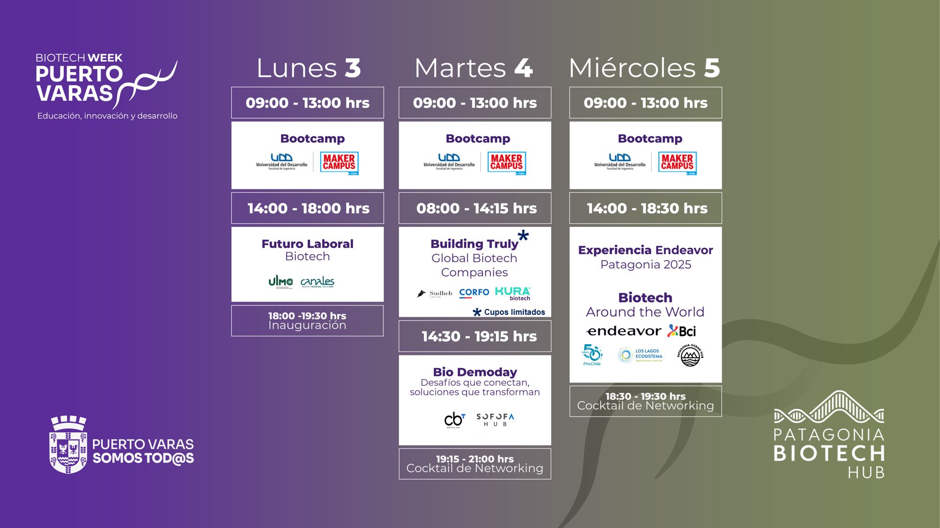 Biotech Week Schedule